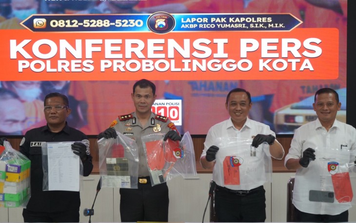 Polres Probolinggo Kota Amankan Komplotan Curanmor dan Pembobol Konter