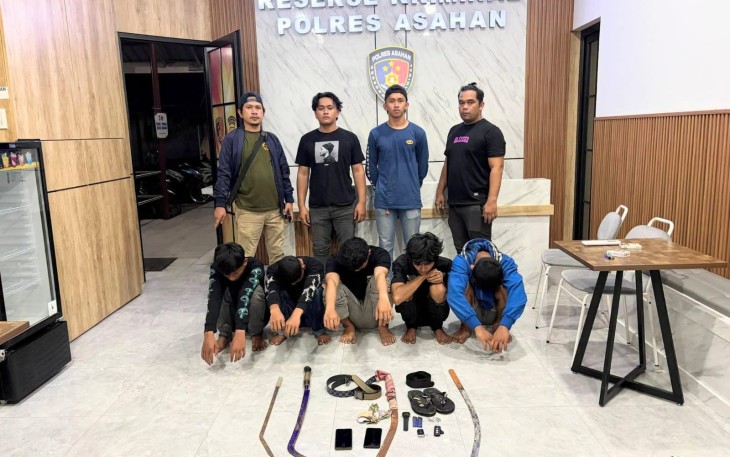 Respons Cepat Laporan 110, Timsus Geng Motor Polres Asahan Amankan Remaja Diduga Terlibat Tawuran Bersenjata