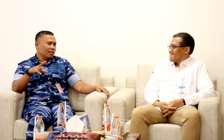 Kunjungan audiensi Komandan Lanud Sjamsudin Noor Kolonel Pnb Hilman L.P. Ambarita, M.M.S., ke Kantor Perwakilan Bank Indonesia Provinsi Kalimantan Selatan, pada Rabu (17/06/2026)