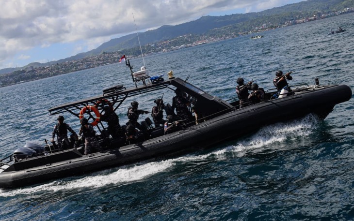 Personel Satrol Kodaeral IX Jalani Drill VBSS