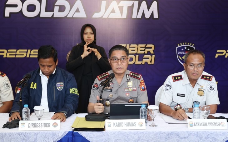 Polda Jatim Bongkar Sindikat Love Scamming Internasional