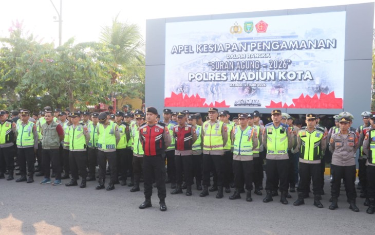 Polres Madiun Kota Siagakan 983 Personel Gabungan Layanan Pengamanan Suran Agung