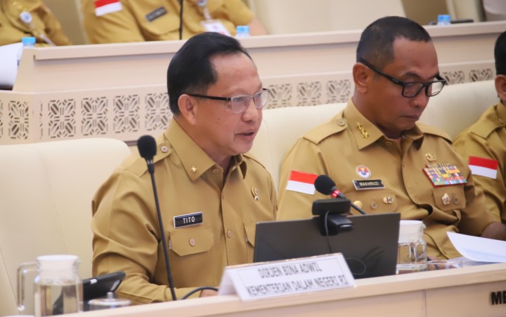 Menteri Dalam Negeri (Mendagri) Muhammad Tito Karnavian selaku Kepala Badan Nasional Pengelola Perbatasan (BNPP) 