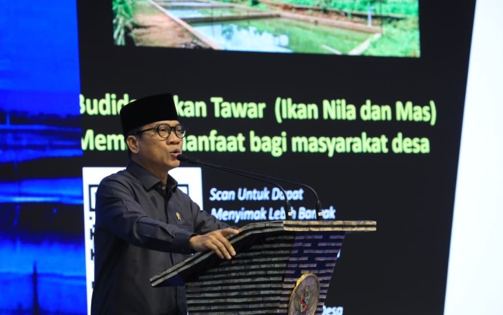 Menteri Desa dan Pembangunan Daerah Tertinggal (Mendes PDT) Yandri Susanto menghadiri Rapat Koordinasi Nasional (Rakornas) Akselerasi Program Kerja Prioritas Nasional (PKPN) Sektor Kelautan dan Perikanan