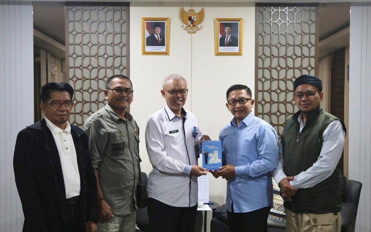 Sekretaris Jenderal (Sekjen) Kemnaker, Cris Kuntadi, menerima audiensi pimpinan Yayasan Gerakan Tani Muda Nusantara (GERTANUSA Foundation) di Kantor Kemnaker, Jakarta, Senin (6/7/2026)