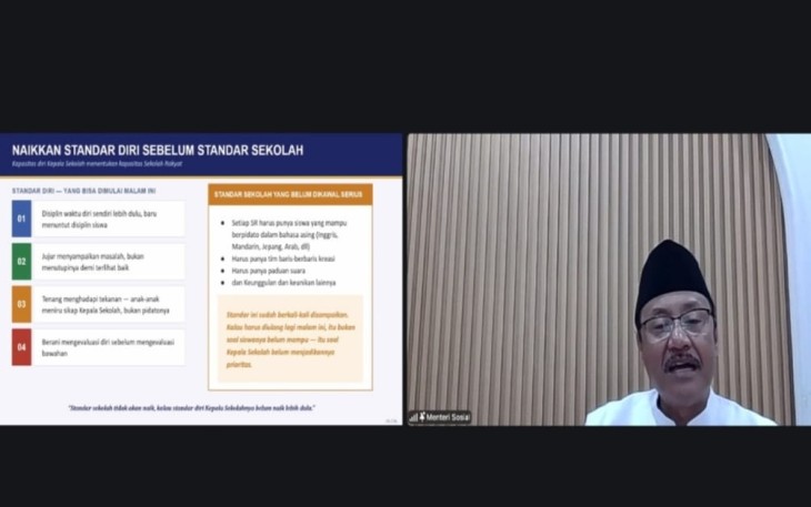 Menjelang Masa Pengenalan Lingkungan Sekolah (MPLS) Tahun Ajaran 2026/2027, Menteri Sosial Saifullah Yusuf atau Gus Ipul memberikan pembekalan kepada para Kepala Sekolah Rakyat 