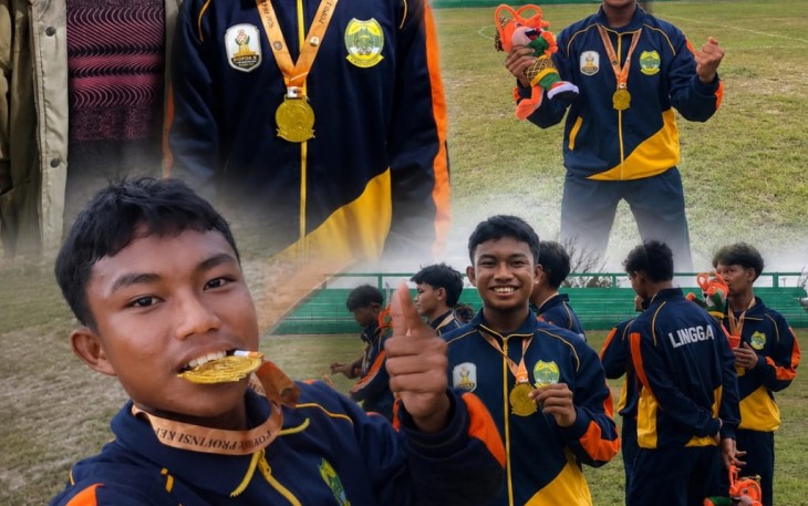 Pelajar Asal Desa Linau Antar Tim Sepak Bola Lingga Raih Emas Perdana Popda Kepri Setelah Penantian 20 Tahun