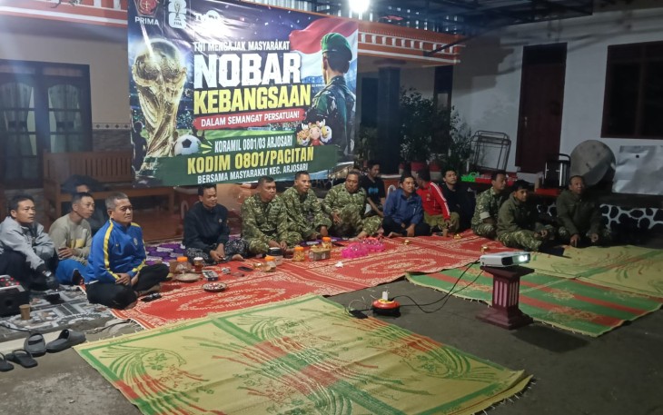 Nobar kebangsaan Kodim Pacitan