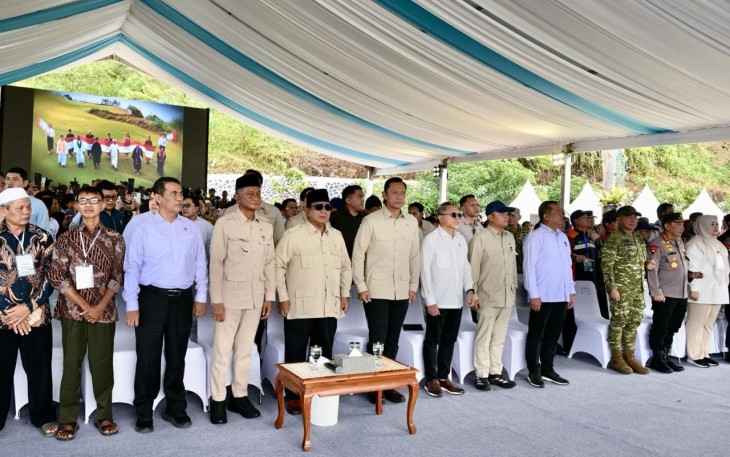 Panglima TNI Hadiri Peresmian Lima Bendungan oleh Presiden RI