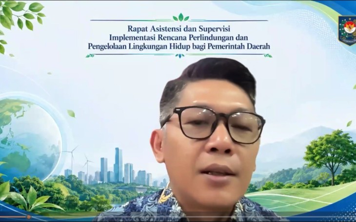 Kepala Subdirektorat Lingkungan Hidup, Abdul Aziz yang mewakili Direktur SUPD I Ditjen Bina Pembangunan Daerah