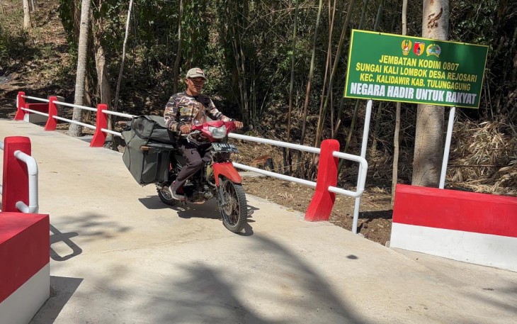 Jembatan Garuda di Desa Rejosari Kini Jadi Akses Andalan Warga