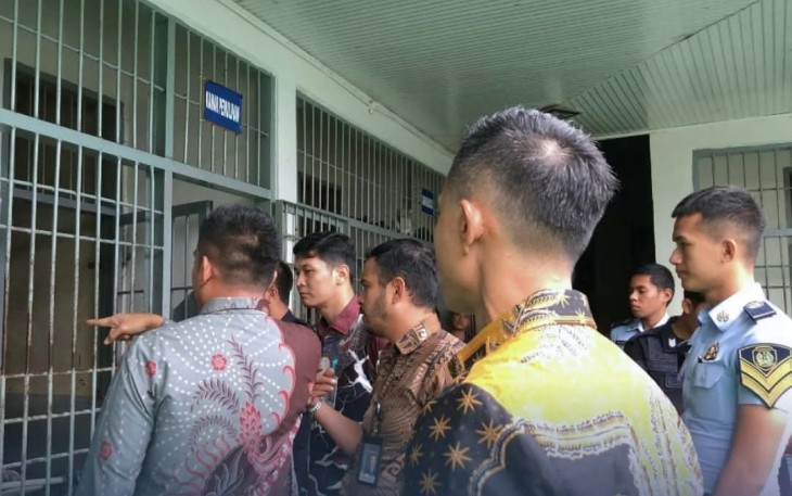 Karutan Pangkalan Brandan saat kontrol keliling rutin