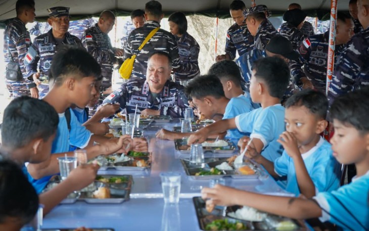 Kodaeral IX Gelar Aku Cinta Laut MBG dan Bakti Kesehatan di Ambon