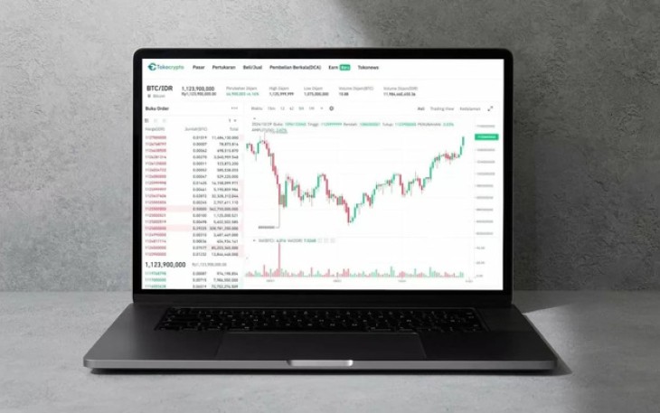 Ilustrasi pergerakan harga Bitcoin (BTC) yang meningkat di tengah gejolak geopolitik Timur Tengah