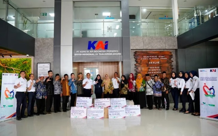 KAI Divre IV Tanjungkarang Salurkan CSR Lebih dari Rp1,7 Miliar, Wujud Komitmen Tanggung Jawab Sosial Perusahaan