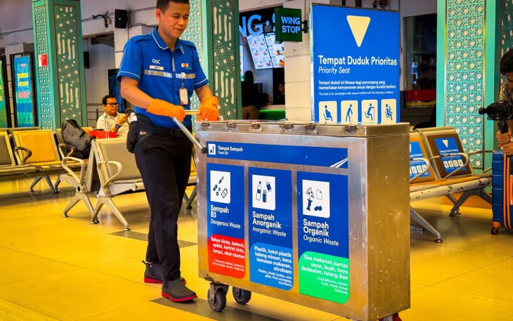 Mulai dari Stasiun Pasar Senen, KAI Daop 1 Jakarta Bangun Budaya Pilah Sampah Bersama Pelanggan
