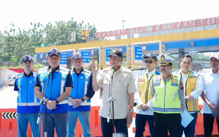 Tinjau GT Kalikangkung, Menteri Pekerjaan Umum dan Dirut Jasa Marga Pastikan Kesiapan Infrastruktur Jalan Tol Periode Arus Balik Idulfitri 1447H/2026 Dalam Kondisi Baik