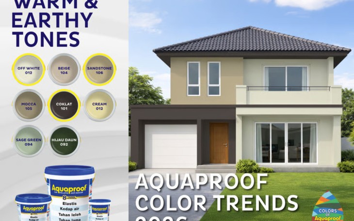 Tren Warna Cat Rumah 2026, Aquaproof Warm & Earthy Tones