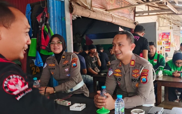 Polresta Malang Kota Rangkul Komunitas Ojol Waspadai Dampak Isu Global