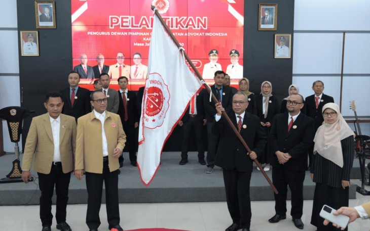 Pelantikan pengurus DPC Ikadin Karanganyar masa jabatan 2025–2030, di Ruang Anthurium, Rumah Dinas Bupati Karanganyar, Sabtu (11/4/2026)