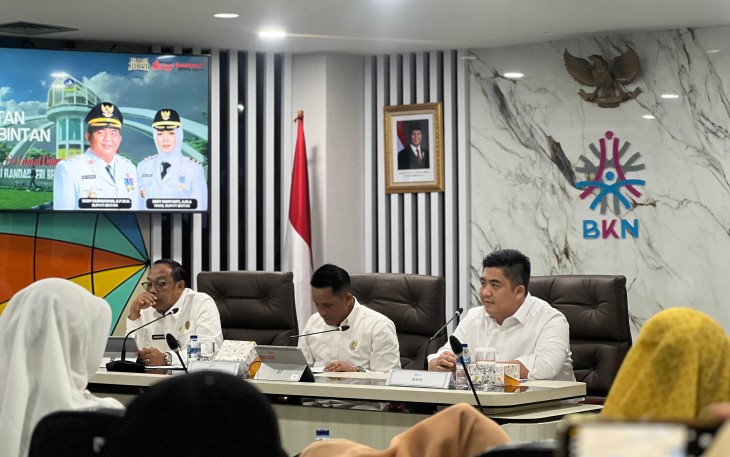 Bupati Bintan Roby Kurniawan SPWK Ekspose Kesiapan Implementasi Manajemen Talenta ASN di BKN RI