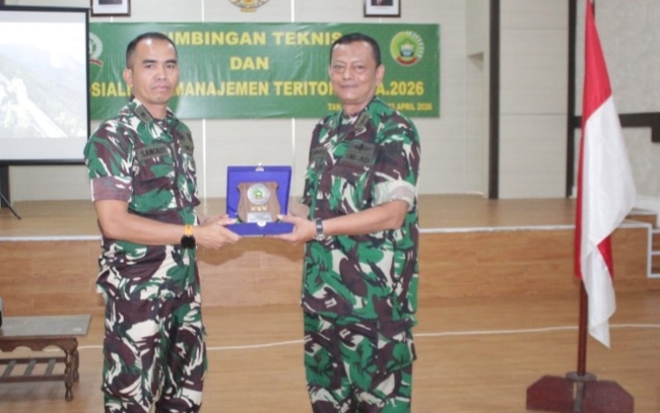 Kodim 0315/Tanjungpinang Ikuti Bimnis dan Sosialisasi Manajemen Teritorial 2026