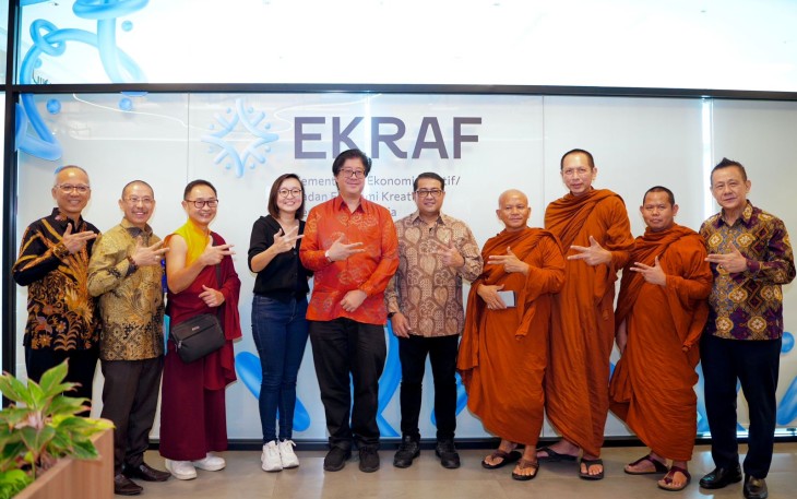 Menteri Ekraf Dukung Promosi Perayaan Waisak 2026 di Candi Borobudur