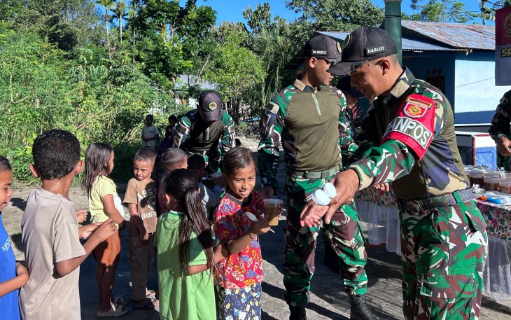 Yonarmed 12 Kostrad Tebar Kepedulian