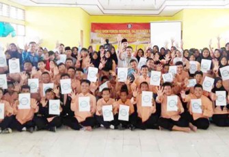Kegiatan roadshow sosialisasi bahaya narkoba dikalangan pelajar, Jumat (10/02/2017)