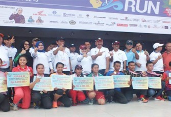 Lomba Lari 10K dan Fun Run 5K Tutup Rangkaian Kegiatan HUT Kota Bengkulu, Minggu (26/03) di Sport Centre Bengkulu