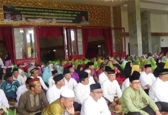 Acara Isra’ Miraj Nabi Besar Muhammmad SAW  1438 H, di Gedung Daerah Bengkulu, Sabtu (22/4)