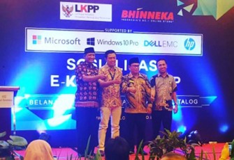 Sosialisasi E-Katalog di Hotel Santika, Sawah Lebar, Kamis (27/4) 
