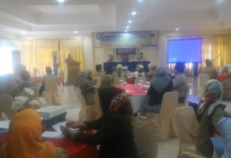 Sosialisasi peran gugus tugas Kota Layak Anak (KLA) di Hotel Rafles City Kota Bengkulu, Selasa (4/4/2017)