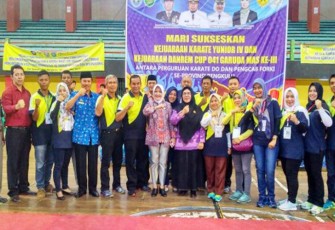 Pembukaan kejuaraan Karate di Gedung Olahraga (Gor) Sawah Lebar, Kota Bengkulu, Kamis (18/5).