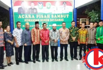 Malam pisah sambut Danrem 041/Gamas, Selasa malam (16/05/2017)
