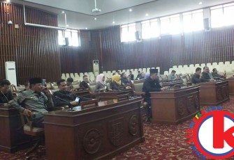 Paripurna DPRD Provinsi Bengkulu Senin (22/05/2017).
