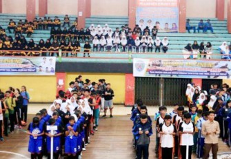 Pembukaan Popda Kota Bengkulu  di Gedung Olahraga