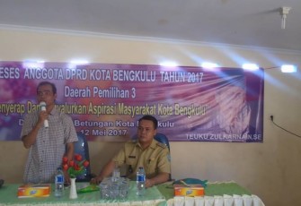Reses Anggota DPRD Kota Bengkulu yang juga wakil ketua II, Teuku