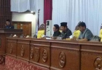Paripurna DPRD Provinsi Bengkulu, penyampaian nota penjelasan