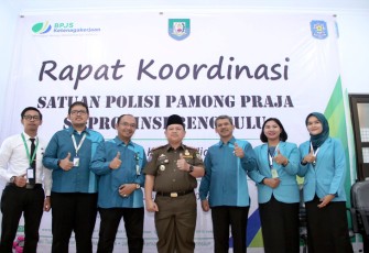 Rakor BPJS Ketenagakerjaan bersama Satpol PP
