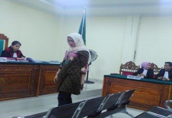 Terdakwa Ma saat menghadiri sidang vonis, Rabu (12/07/2017). Foto: (bengkulunews.co.id)