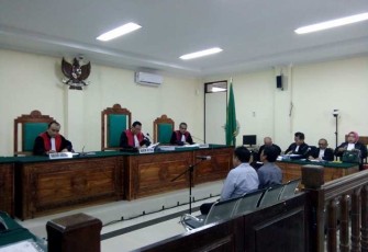 Saat sidang digelar di PN Tipikor Bengkulu 