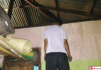 Korban saat ditemukan tewas gantung diri di kamarnya