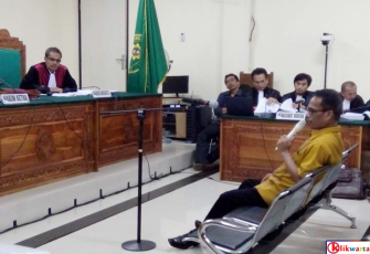 Sidang lanjutan kasus OTT Jaksa di PN Tipikor Bengkulu, Selasa (29/08/2017).