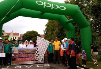 Start jalan sehat dihalaman RSKJ Soeprapto
