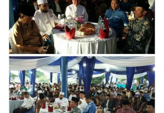 Walikota Bengkulu menggelar buka puasa bersama ratusan santri dan anak yatim di Balai Kota