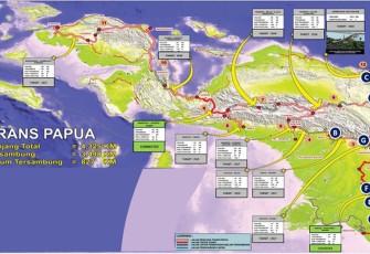 Ilustrasi peta jalan trans papua - Dok Jubi