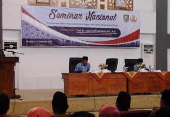 Ketua Dewan Pengurus KORPRI Nasional Zudan Arif Fakrulloh Menjadi Keynote Speaker Seminar Nasional Bertajuk Perlindungan Hukum Bagi ASN Dalam Melaksanakan Tugas