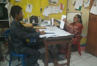 Penggandaan/perbanyak lembar soal dan lembar jawaban tes tertulis PPS