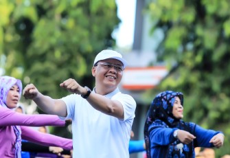 Plt Gubernur Rohidin Mersyah Senam Pagi Dengan ASN di Lingkungan Pemerintah Daerah Provinsi 